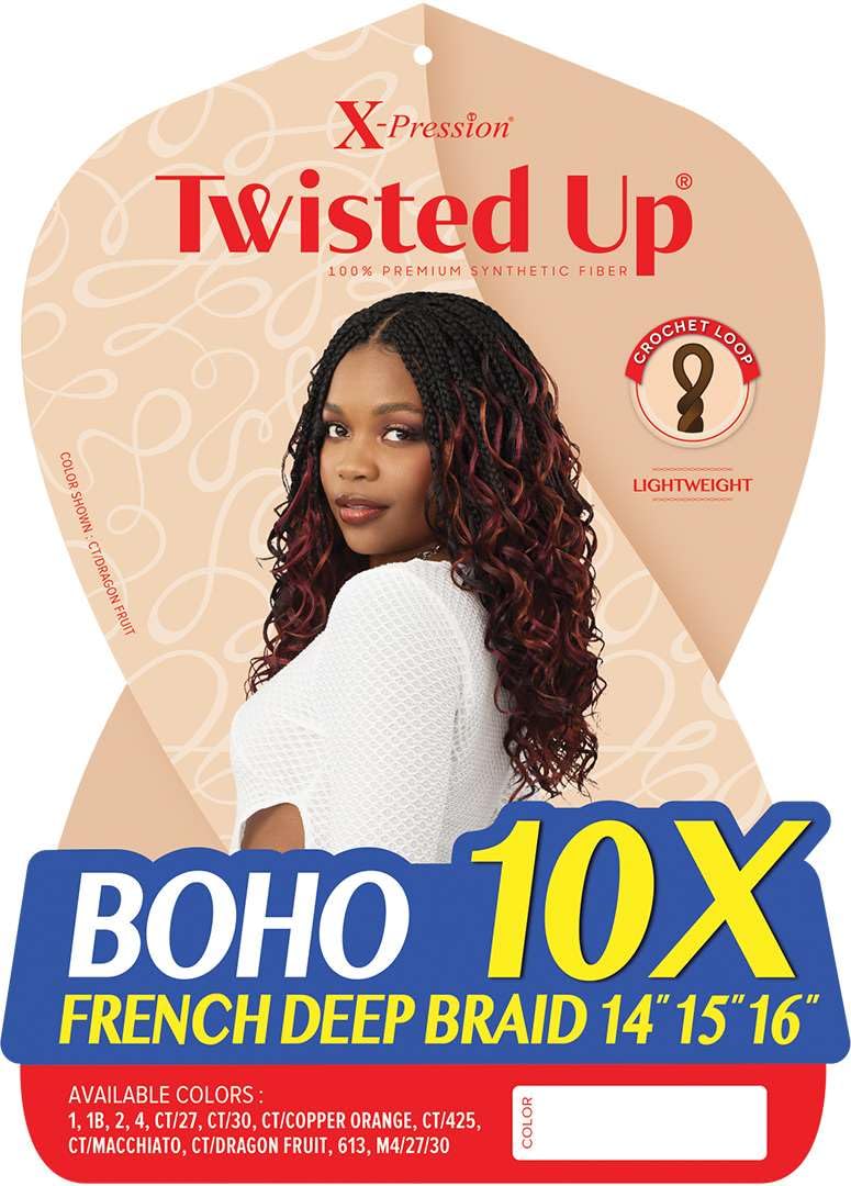 Outre X-Pression Twisted Up - Boho French Deep Braid 14" 15" 16" 10X (CT/27)