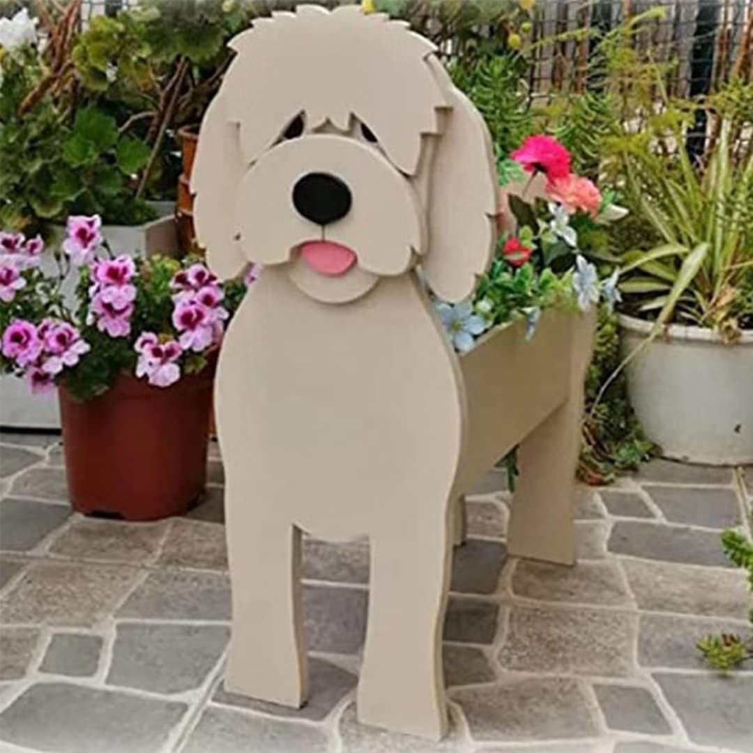 EIMOPE Cute Flower Pot Dog Planter, Garden Flower Planters Animal Shaped Flower Pot, Dog Plant Pots For Garden Flower Cactus Air Plants, Home Decor Gift — image 1
