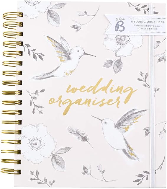 Busy B Bride To B Wedding Organizer with Tabbed Sections/Checklists/Pockets,Pink
