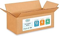 Vista 175 de Cajas largas de envío y mudanza de 28 x 12 x 12 pulgadas (paquete de 10) – Resistencia extra 200 lb vs regulares – Cajas de cartón corrugado