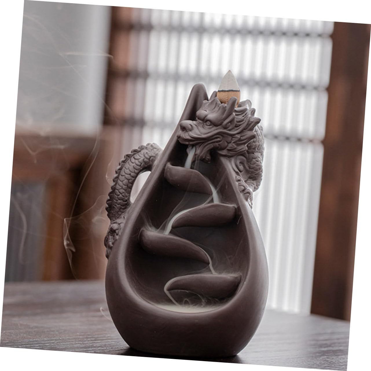 ORFOFE Quemador De Incienso Elegante Estufa Aromática Adorno para Meditar Relajarse y Mejorar