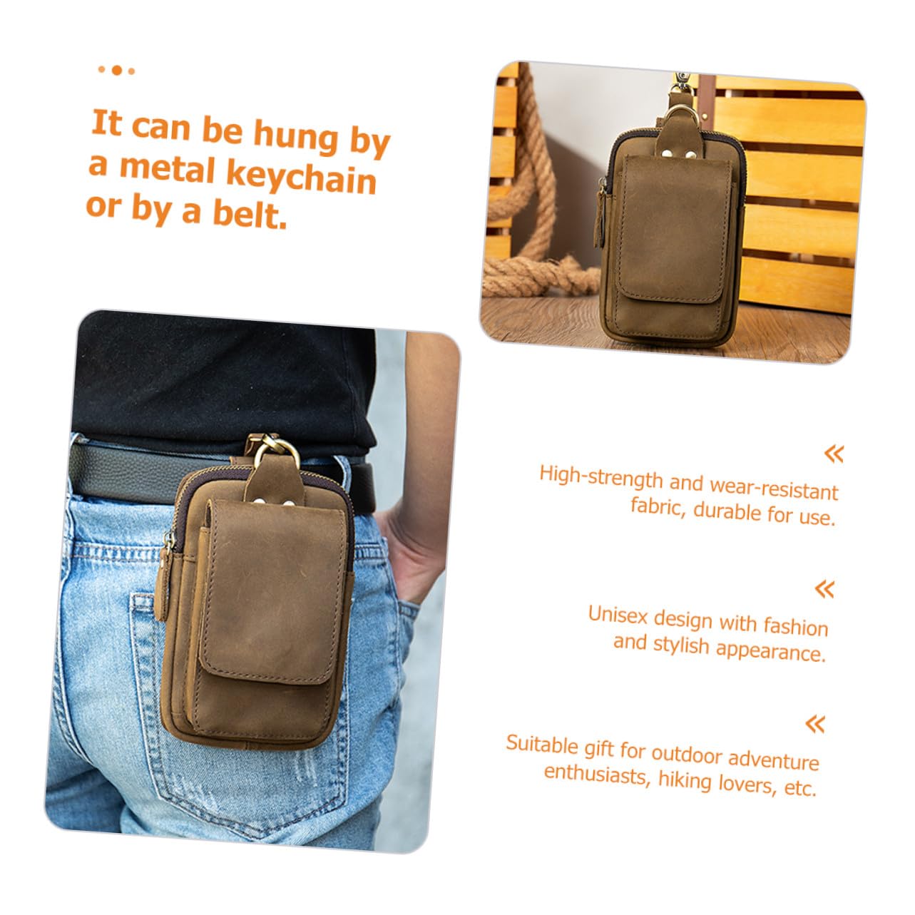 Étui Ceinture Téléphone Portable Compact pour Randonnée Camping Cyclisme Pochette Multifonction Outdoor pour Aventure et Voyage Sacoche Pratique Résistante