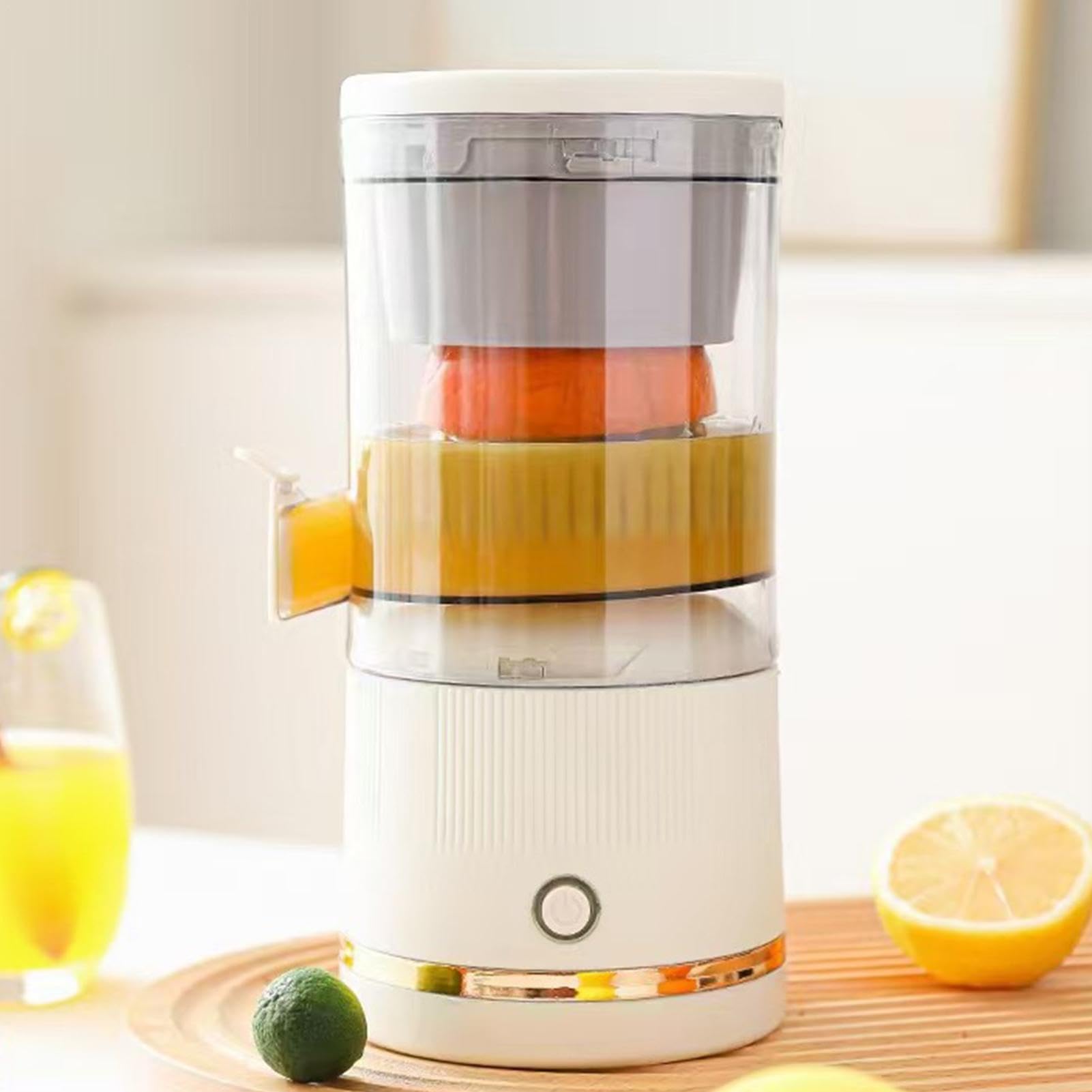 Exprimidor automático de cítricos, exprimidor eléctrico de naranja, licuadora de jugo portátil, máquina exprimidora de prensa de frutas, exprimidor de cítricos de 7.4 V, extractor de jugo de naranja,