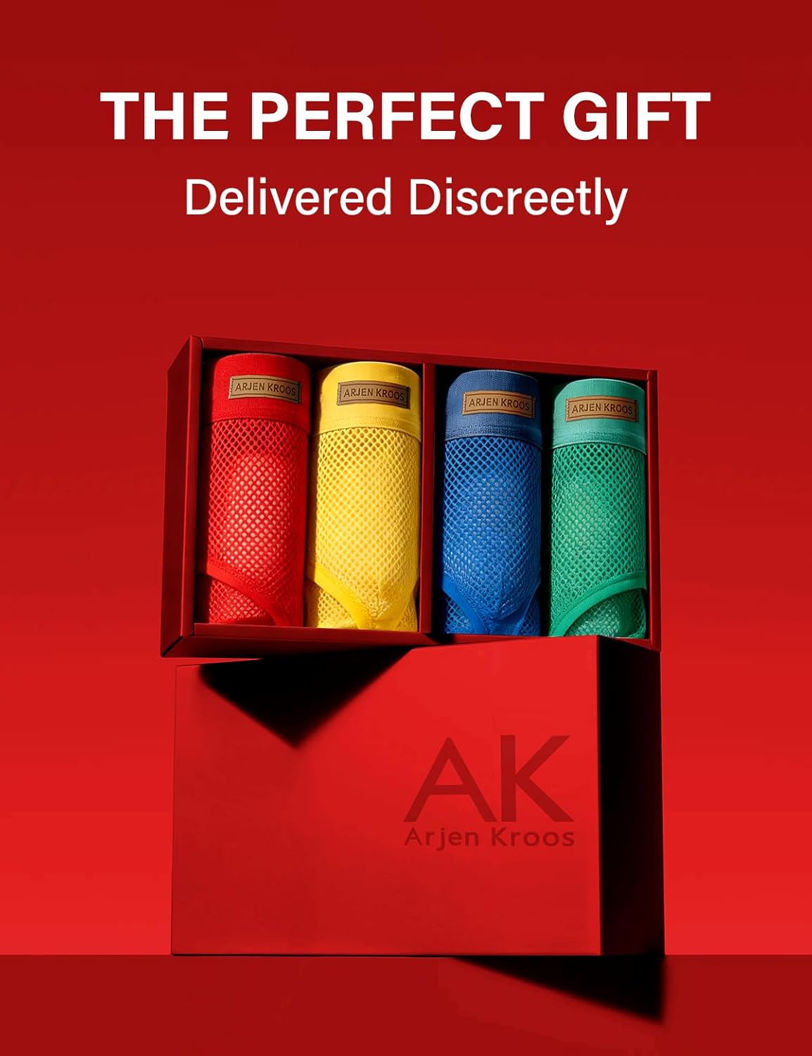 Arjen Kroos Men's Sexy Underwear See-through Sheer Briefs Mesh Pouch Lingerie Tagless Underpants - Image 3