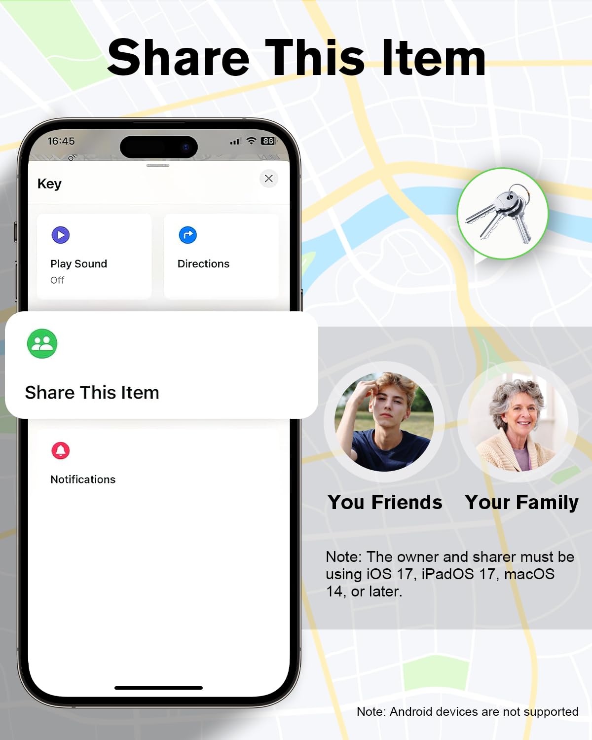 Air Tracker Tag Item Finder, Compatible with Apple Find My APP (iOS Only), IP67 Waterproof, Replaceable Battery, Suitable for Luggage, Bags, Wallets, Backpacks, Keys Tracking Tag -4Pack (weTag mini) - 5