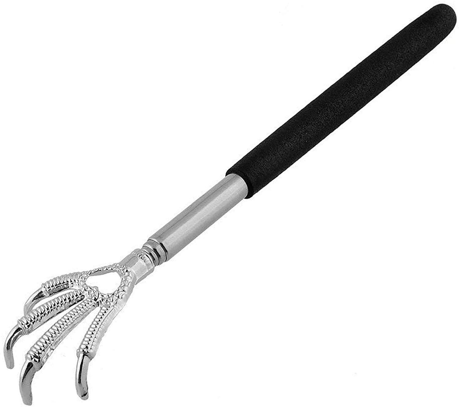 ARAZO - Eagle Claw Back Scratcher Metal Telescopic Extendable Massager Portable in Black