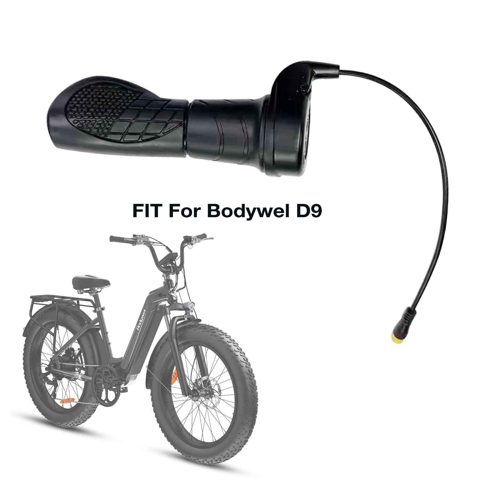 Bodywel Acceleratore a manopola girevole, Leve acceleratore compatibile con i modelli Bodywel 2026 T16PRO, F20, F20PRO, A26, D6 D9 regolatore di velocità per bici elettriche