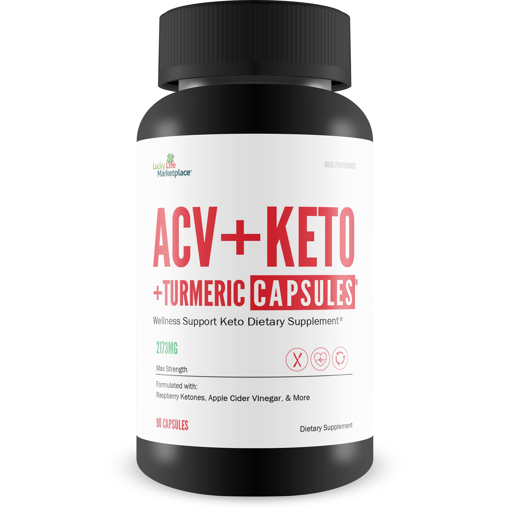 ACV + Keto + Turmeric - Support Reduced Inflammation - Keto Friendly ACV + Turmeric Supplement - Support Immune Function with Vitamin C, D, & Zinc - Promote Overall Health