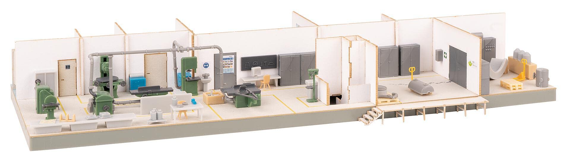 Faller FA130168 Atelier avec aménagement intérieur Kit de modélisme, différents