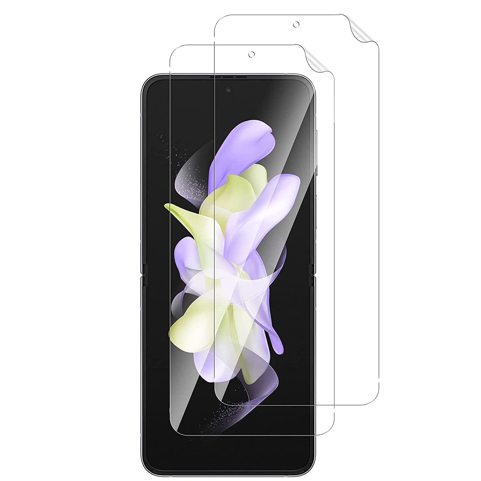 Amazon | 【2枚セット】 For Galaxy Z Flip4 ガラスフィルム Samsung 