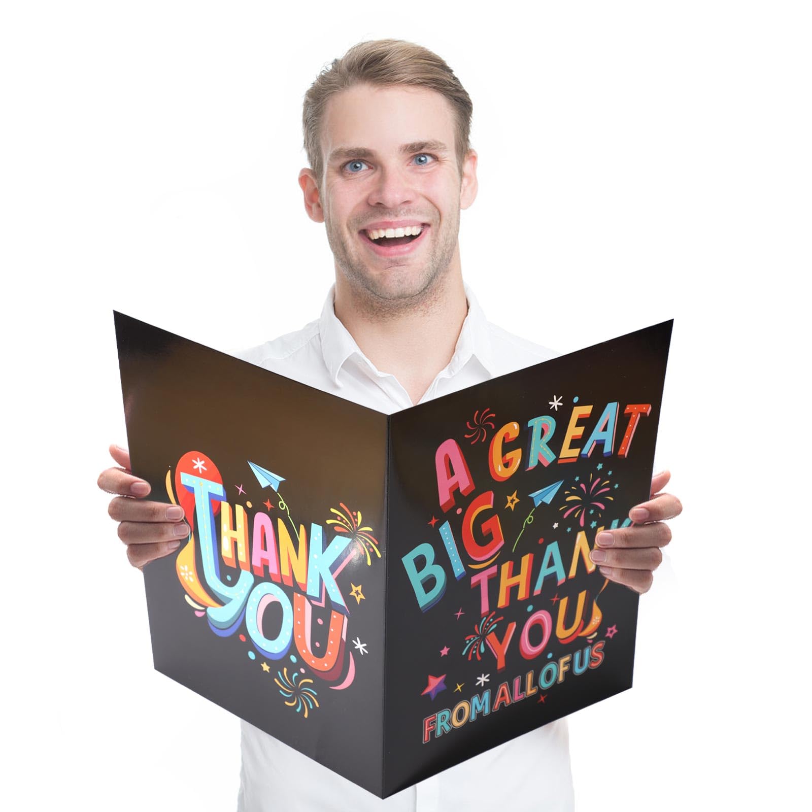 Grote Dankuwel Kaart, 40x27cm Jumbo Reusachtige Waarderingskaart met