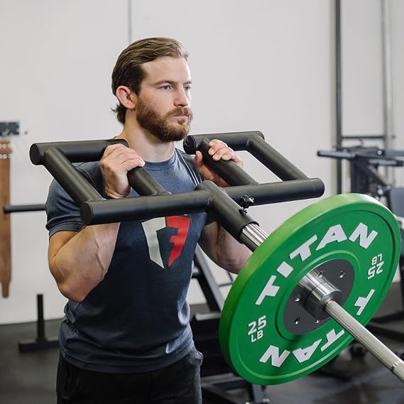 Titan Fitness Viking Press Landmine Attachment, 50mm Neutral Fat Grip Handle, Fits 2 Olympic Barbell, Home Gym Equipment for Shoulder Press, Row, Squat, Deadlift & More
