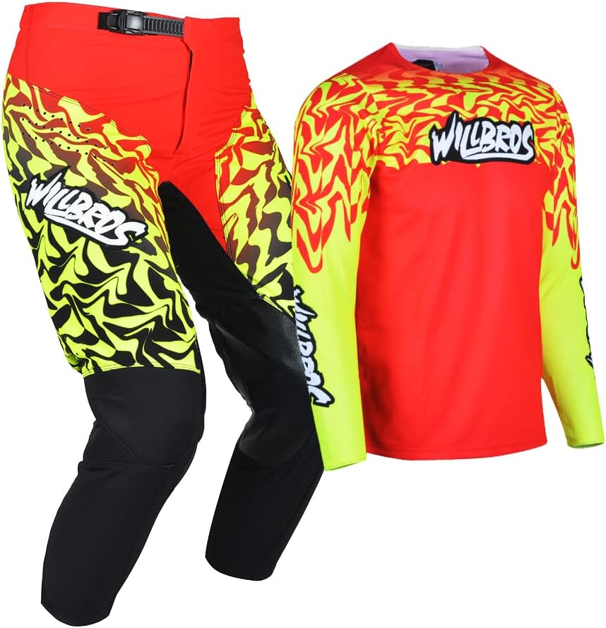 Youth Jersey Pant Combo for Kids MX Motocross Gear Set Childen Racewear Off-road MTB ATV Motorcycle Boys Girls