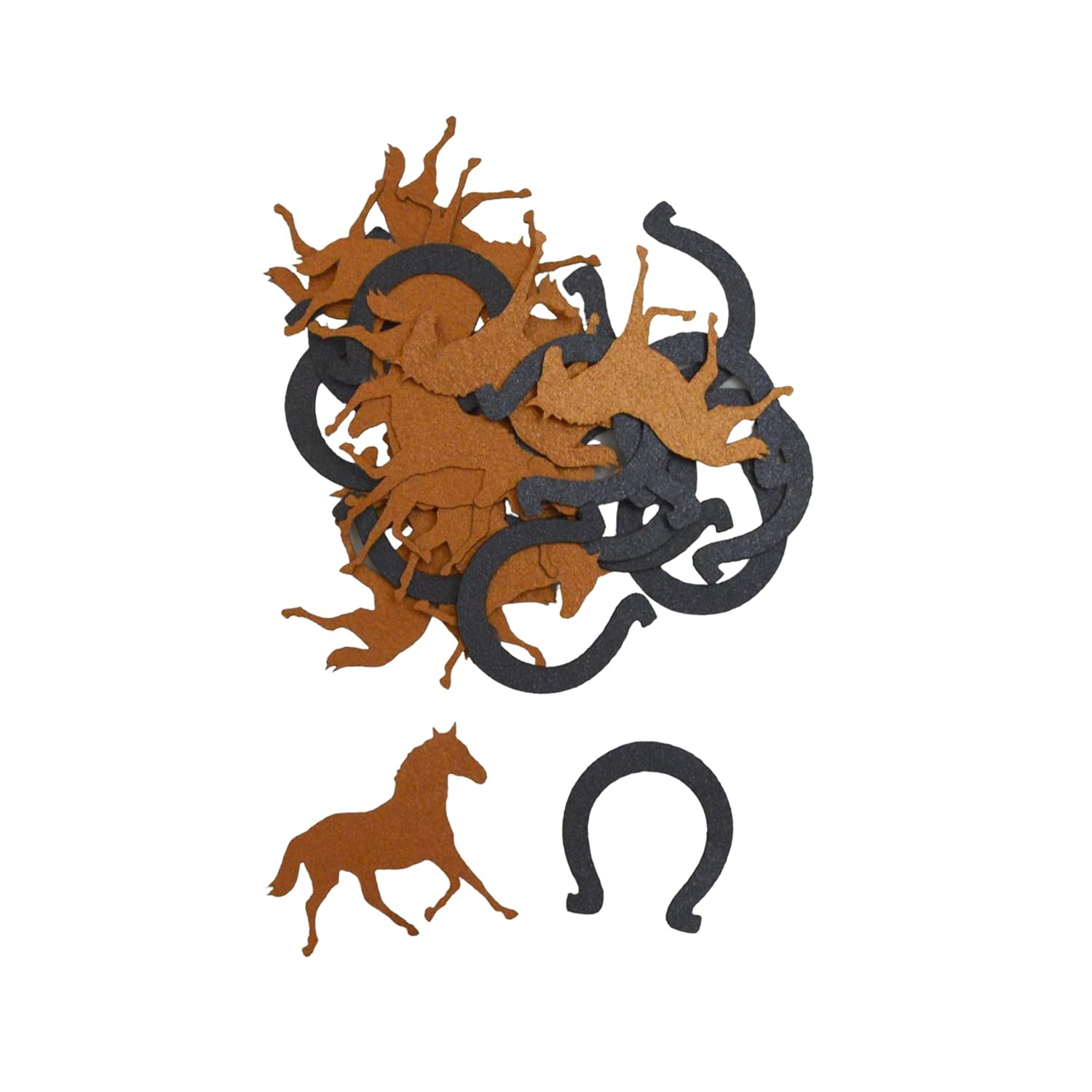 Horse and Horseshoe Confetti 100 Pieces Handmade Products