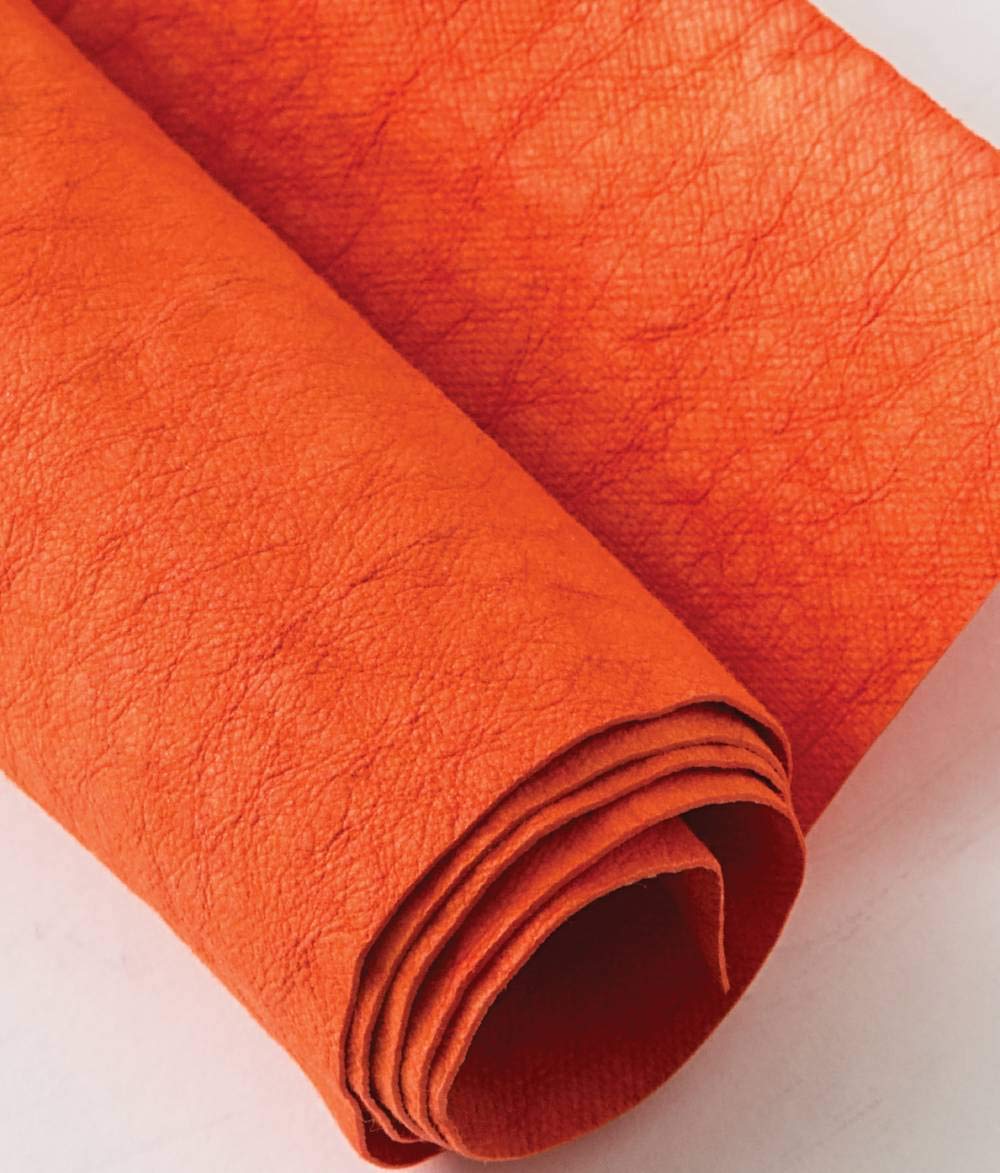 Kraft-tex Kraft Paper Fabric Tangerine Tango le tissu de papier indéchirable et lavable