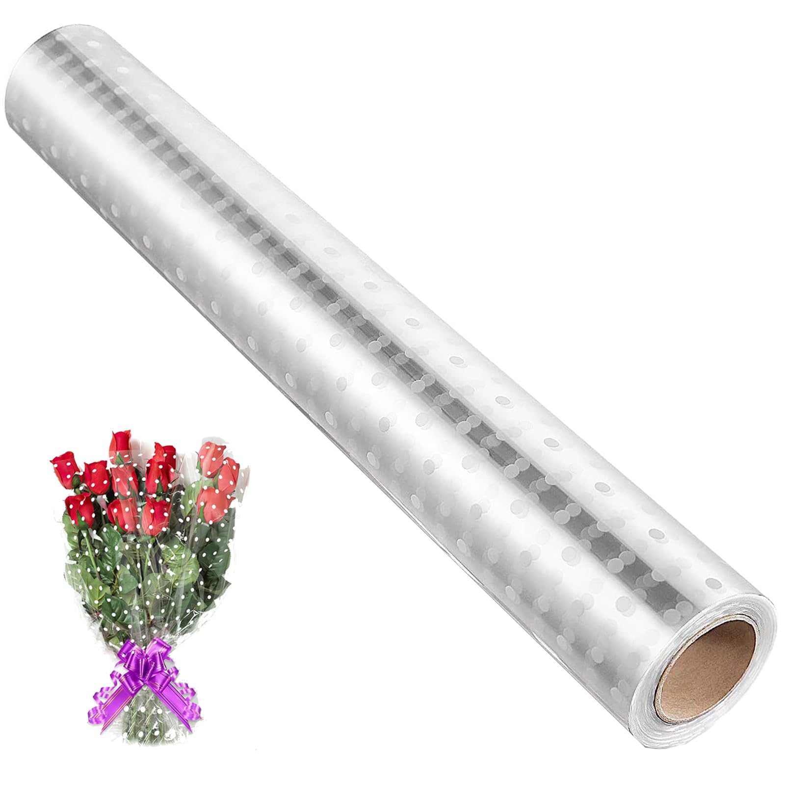 Carta Cellophane Trasparente - 40 Fogli 58x58cm | Per Fiori, Regali, Alimenti - Foto 11