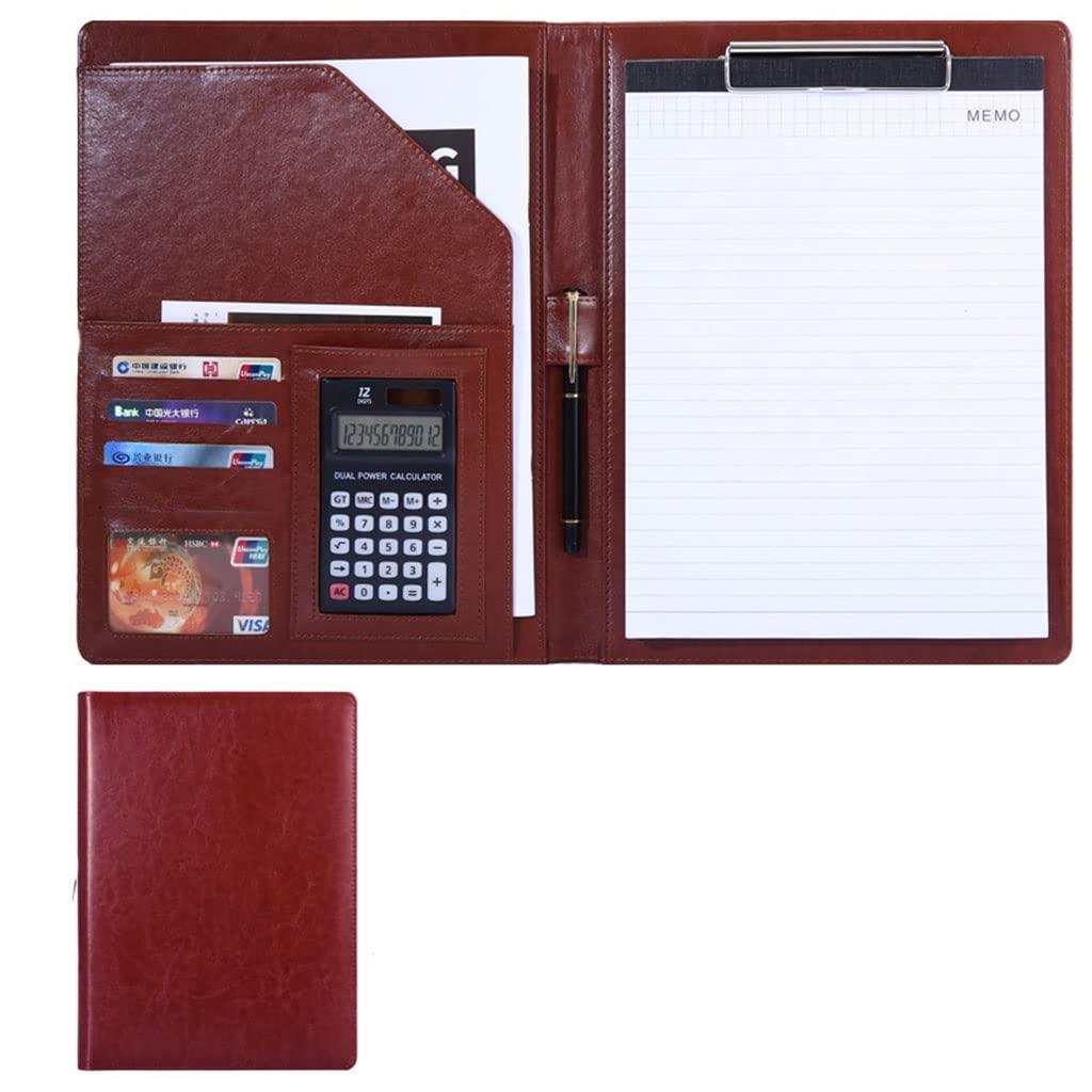 Schreibmappe A4 Klemmbrettmappe A4 Schreibmappe Dokumentenmappe Portfolio Praktische Taschen Kartenfächer Recyclingpapier Notizblock Konferenz Auftragnehmer Führungskraft
