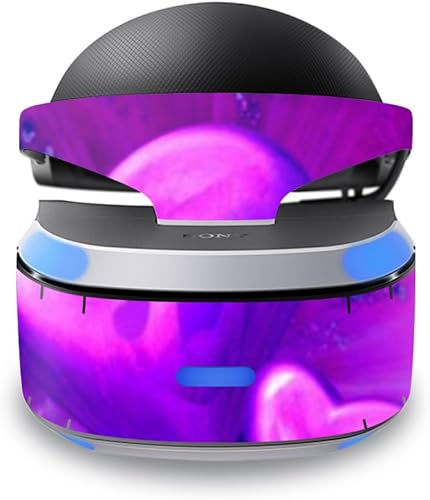 mightyskins Protective vinilo Skin para Sony Playstation VR Wrap calcomanía decorativo para tapa Skins Corazón Púrpura