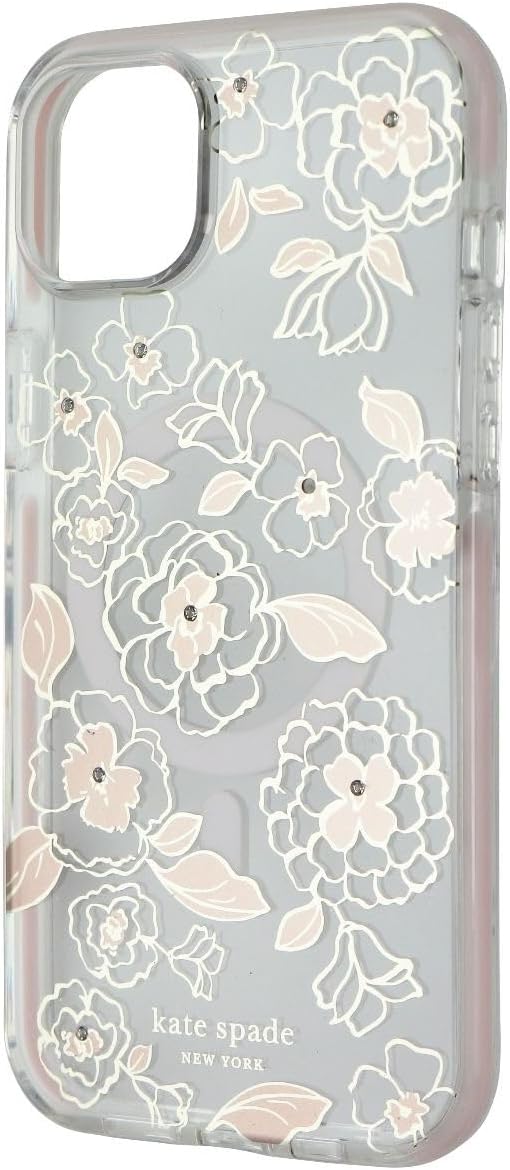 Defensive Hardshell Case Compatible with MagSafe for Apple iPhone 14 Plus - Gold Floral [KSIPH-240-GFL]