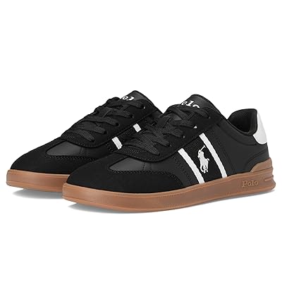 Polo Ralph Lauren Kids Heritage Court III T Toe (Big Kid) Kids Shoes Black/White