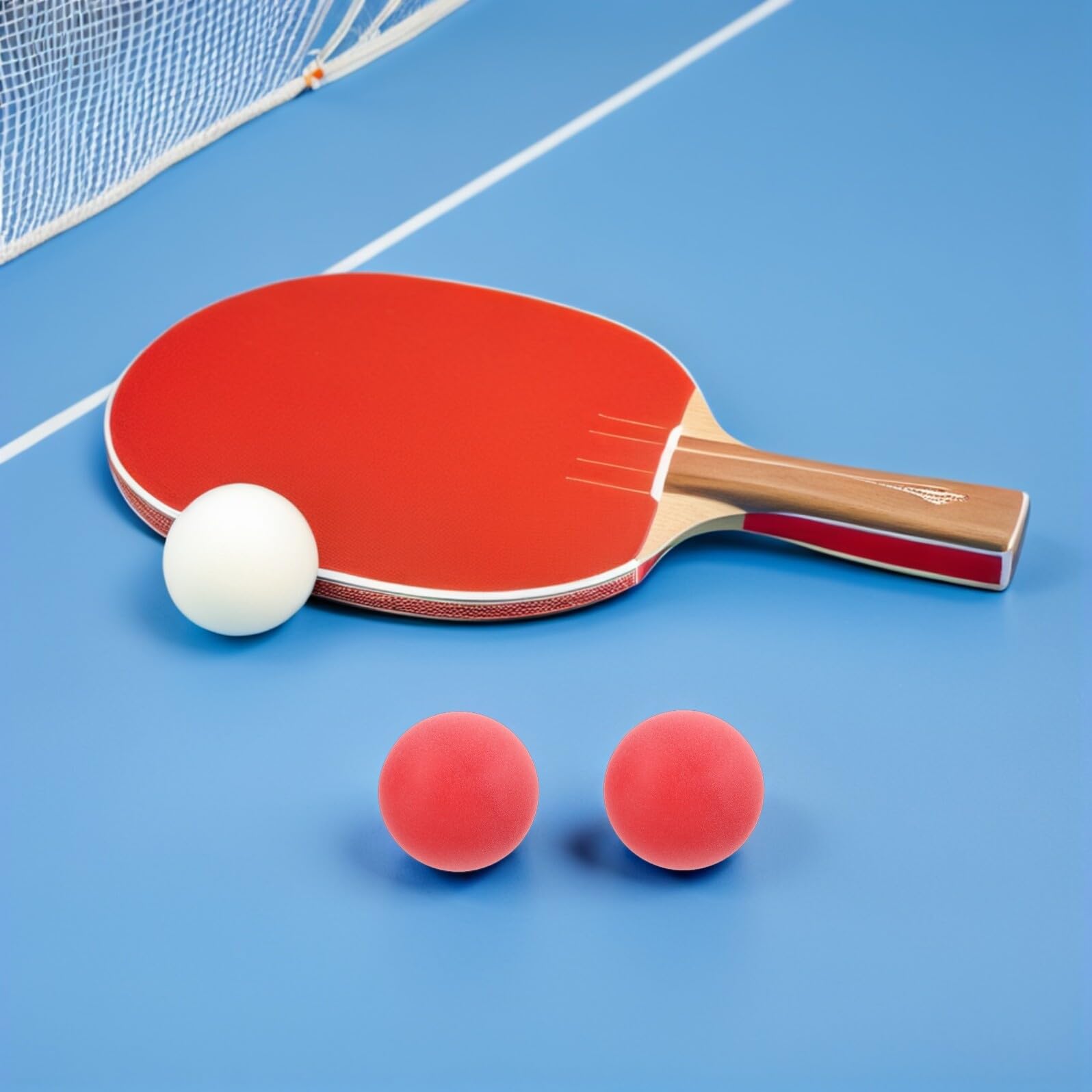 100 Stück Rote Mattierte Tischtennisbälle aus Pp Nahtlose 40mm Bälle für Selbstgemacht Basteln und Vielseitige Spielnutzung bei Karneval und Hochzeitsfeiern