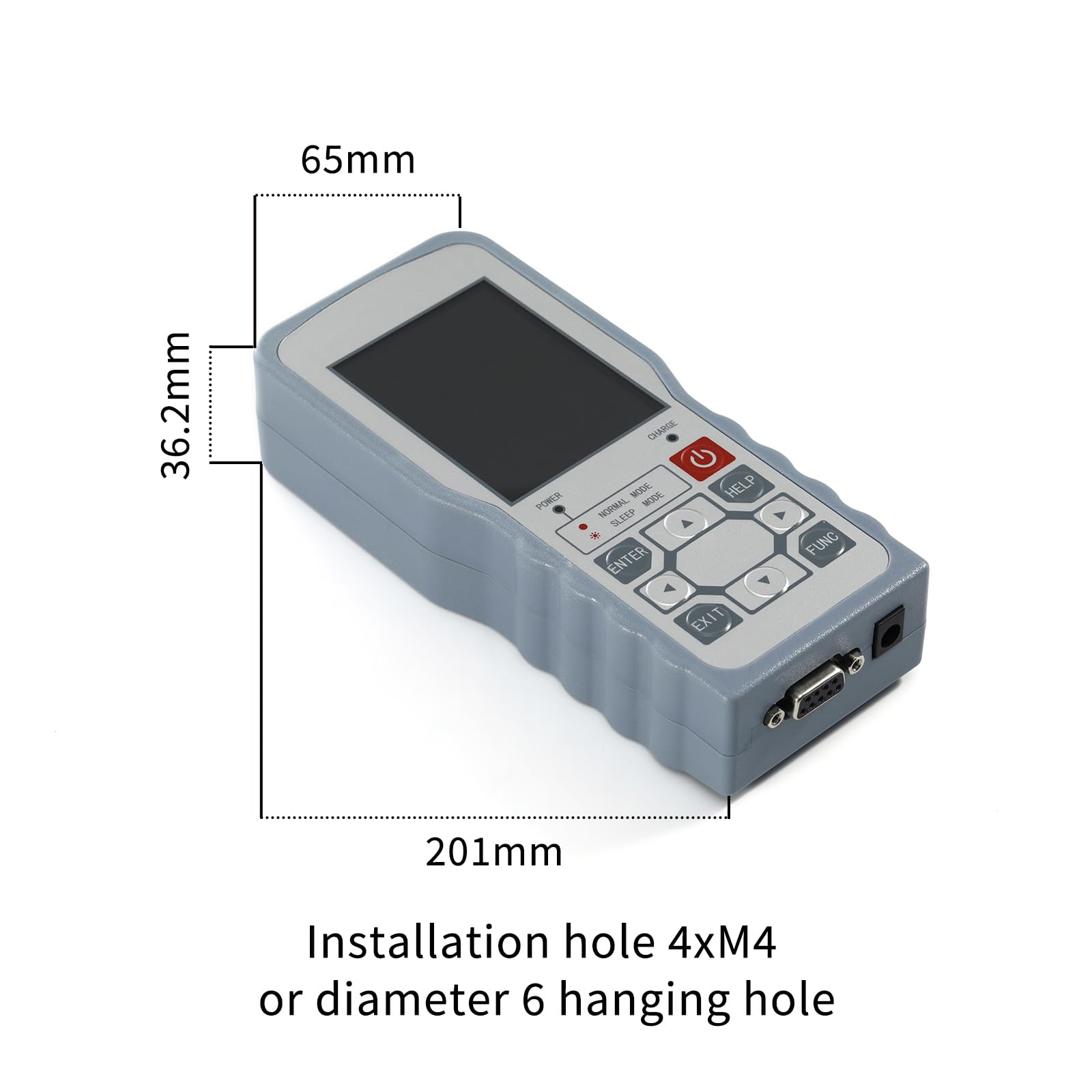 Medidor de fuerza digital Medidor de fuerza digital con sensor de celda de carga, dinamómetro de calibre de empuje y presión de peso de prueba, modo o/pista ± 0.05% FS(1000KG Force Gauge)