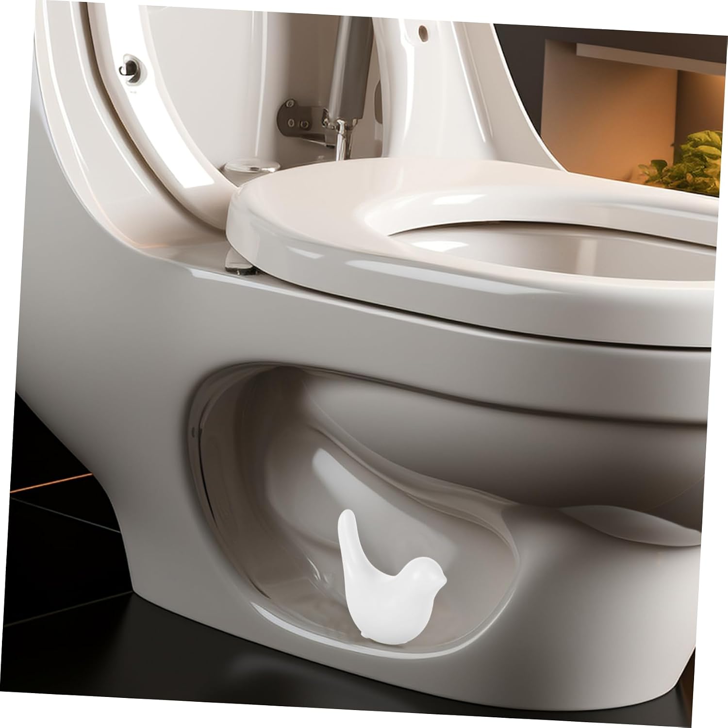 SOLUSTRE Decorative Toilet Bowl Caps for Bolts Bird Design Bolt Covers Cap for Bathroom Easy to Install
