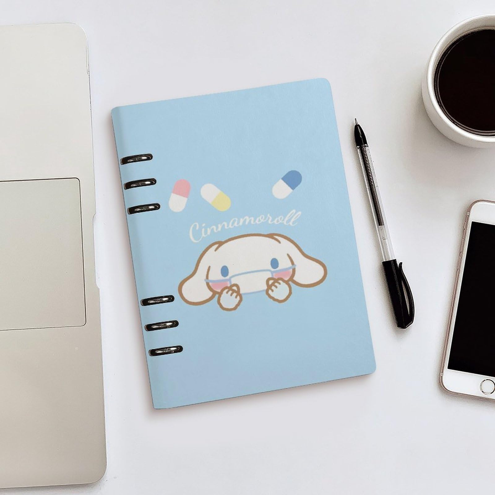 Amazon.co.jp: シナモンロール システム手帳 PU ノートメモ帳