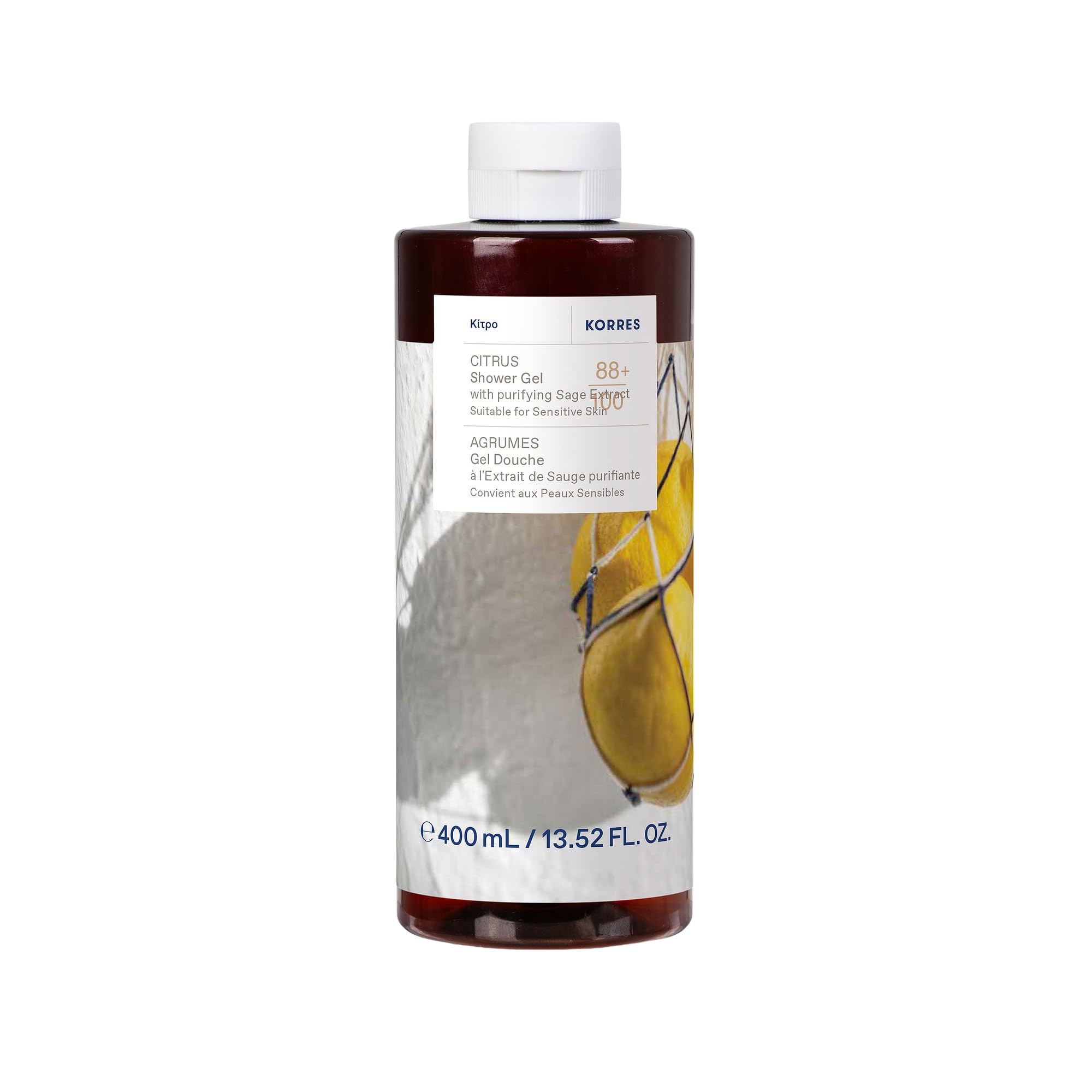 KORRES Citrus Shower Gel with purifying Sage extract, suitable for Sensitive skin, 400ml