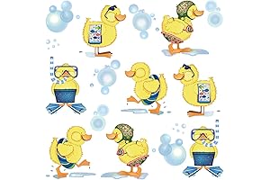 Sunny Chic Little Yellow Ducks Removable Vinyl Wall Decals