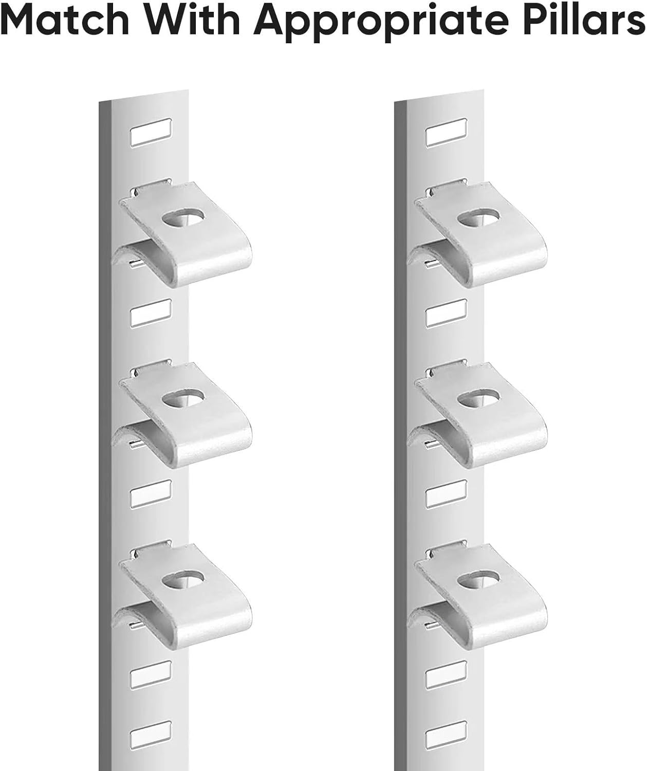 Secure 20pcs Stainless Steel Shelf Support Clips Glass Shelves Bracket Mounting Hardware Corrosion Resistant Waterproof Durable Sturdy