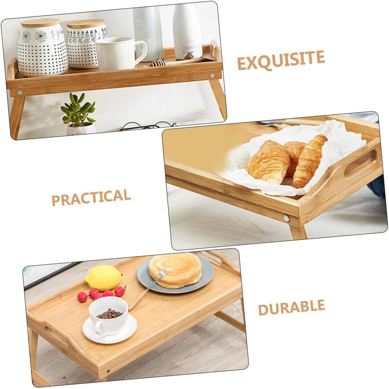 Foldable Bed Tray Portable Laptop Desk Legs for Bed Sofa and Outdoor Use for Writing Eating and Relaxing