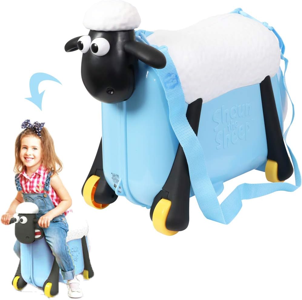 Shaun the Sheep Kids Suitcase Blue 