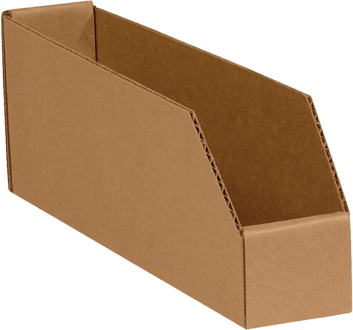 Box USA Storage Bins Medium 2"L x 12"W x 4 1/2"H 50-Pack - Corrugated Cardboard Box for Packing, Moving, and Storage