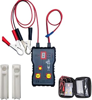 THE WHITE SHOP Fuel Injector Tester and Cleaner Kit 8 Pulse Modes Automotive Fuel Injector Cleaner Kit Car Fuel Injector Tester Tool DIY Auto Fuel Injection Cleaner Machine with Fuel System Cleaner Ad