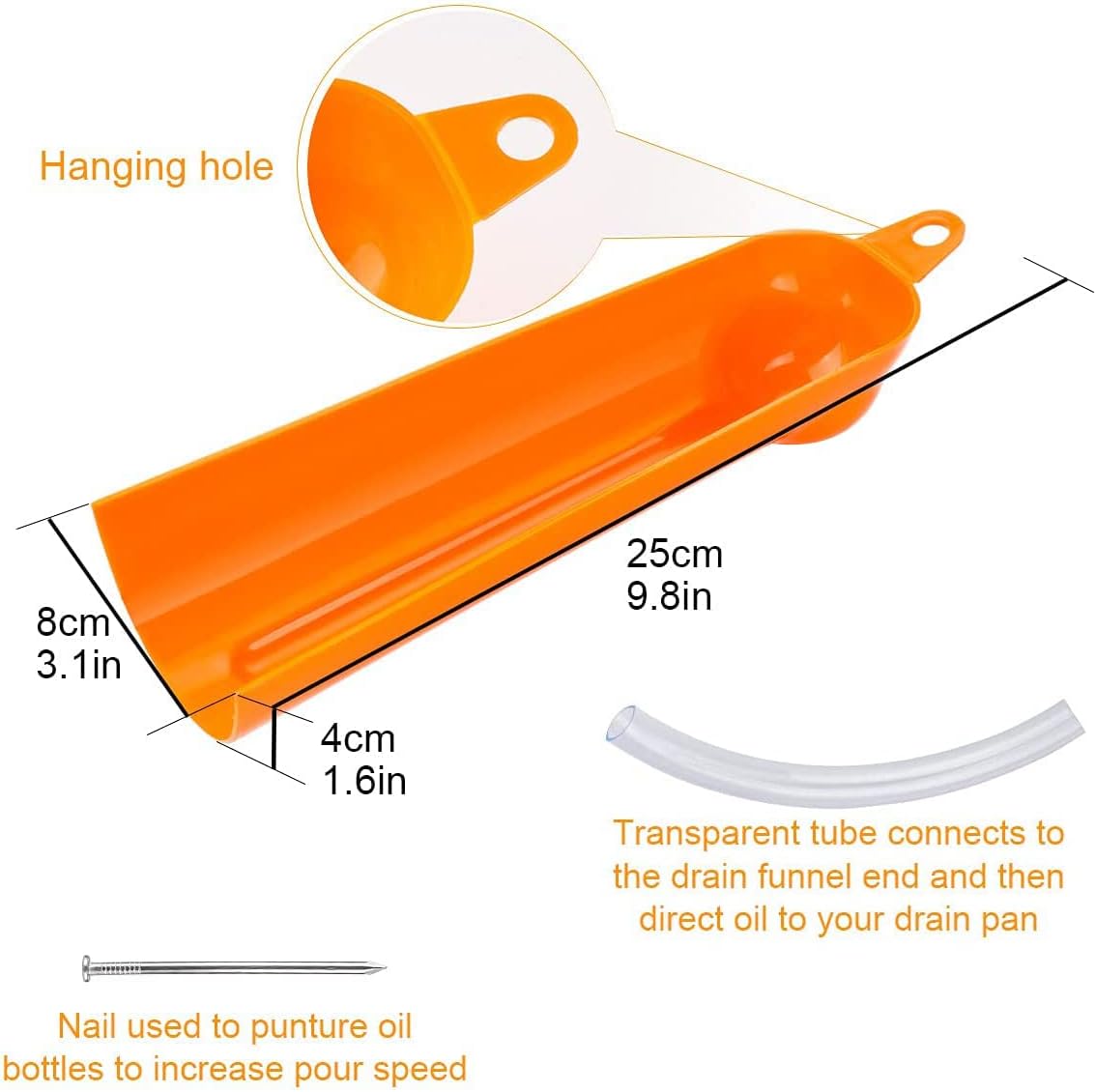 Yolpoco Oil Funnel,Motorcycle Primary Case Oil Funnel, & Crankcase Fill Funnel +Drip Free Oil Filter Funnel O-Ring #11105 Primary Drain Plugs fit for Harley Sporster Dyna : Automotive