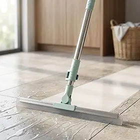 Rodo de Silicone Multiuso com Cabo De Aço Inox Extensível 50cm, Rotação 180°, Ajustável 50 cm de Largura, 62-102 cm de Comprimento Vassoura Rodo Mágico (SORTIDO)
