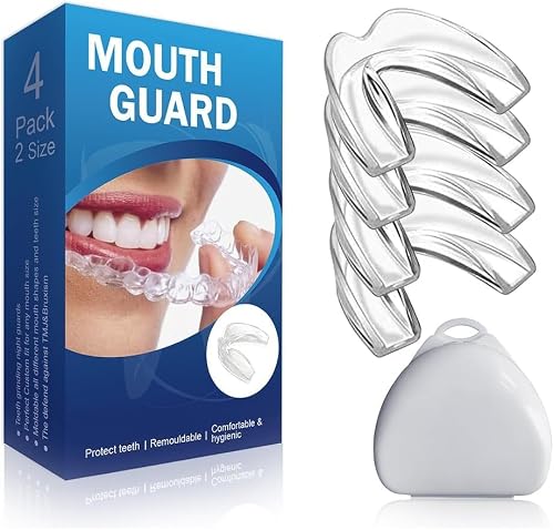 fashion mania Mouth Guard for Clenching Teeth at Night, Moldable Night Guards for Teeth Grinding, Custom Mouth Guard for Grinding Teeth, Bruxism, and Whitening Tray