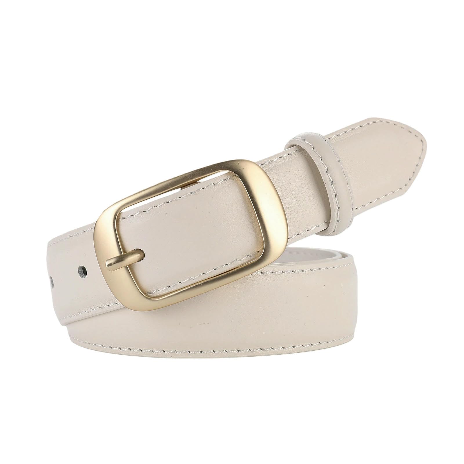 Damen Taillengürtel Gürtel Für Frauen Pin Schnalle Jeans Schwarzer Vintage Weibliche Dünne Taille-white-100cm