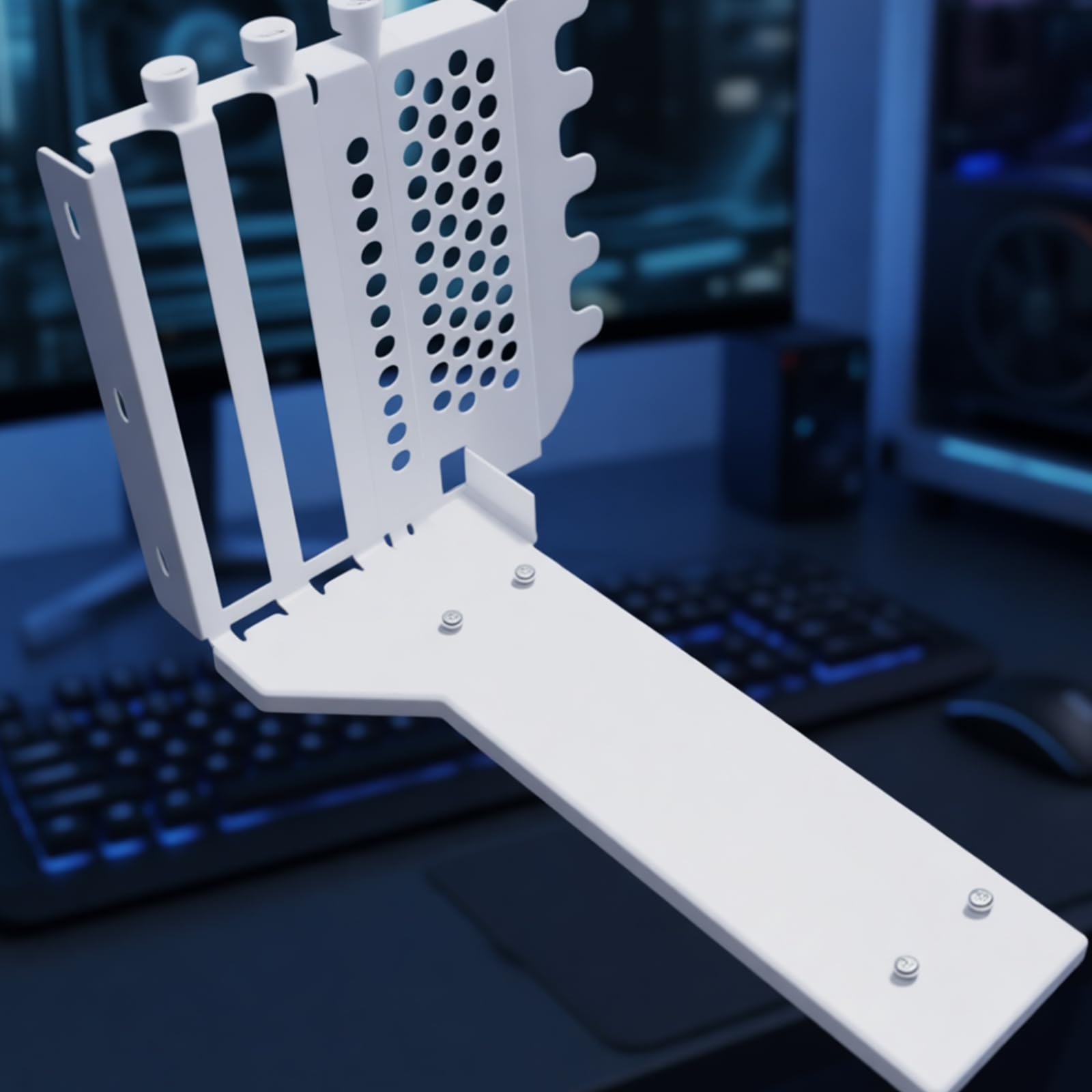 Custodia Verticale per GPU Custodia per Scheda Grafica Staffa per sterzo Staffa Supporto per GPU Supporto per Immagini in Frigorifero per Video in Alluminio
