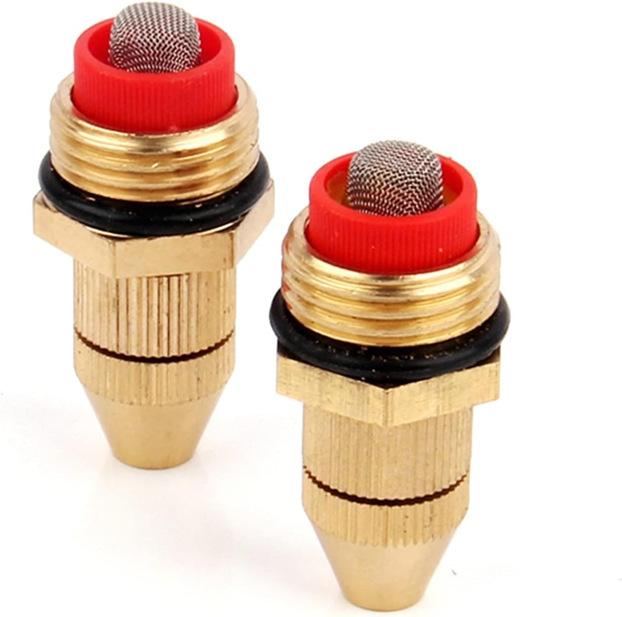 Gardening Irrigation Dripper 1-50 1/2 Inch Male Threaded Brass Nozzle Atomizing Atomizing Nozzle Garden Lawn Adjustable Metal Nozzle (Color : 5pcs)