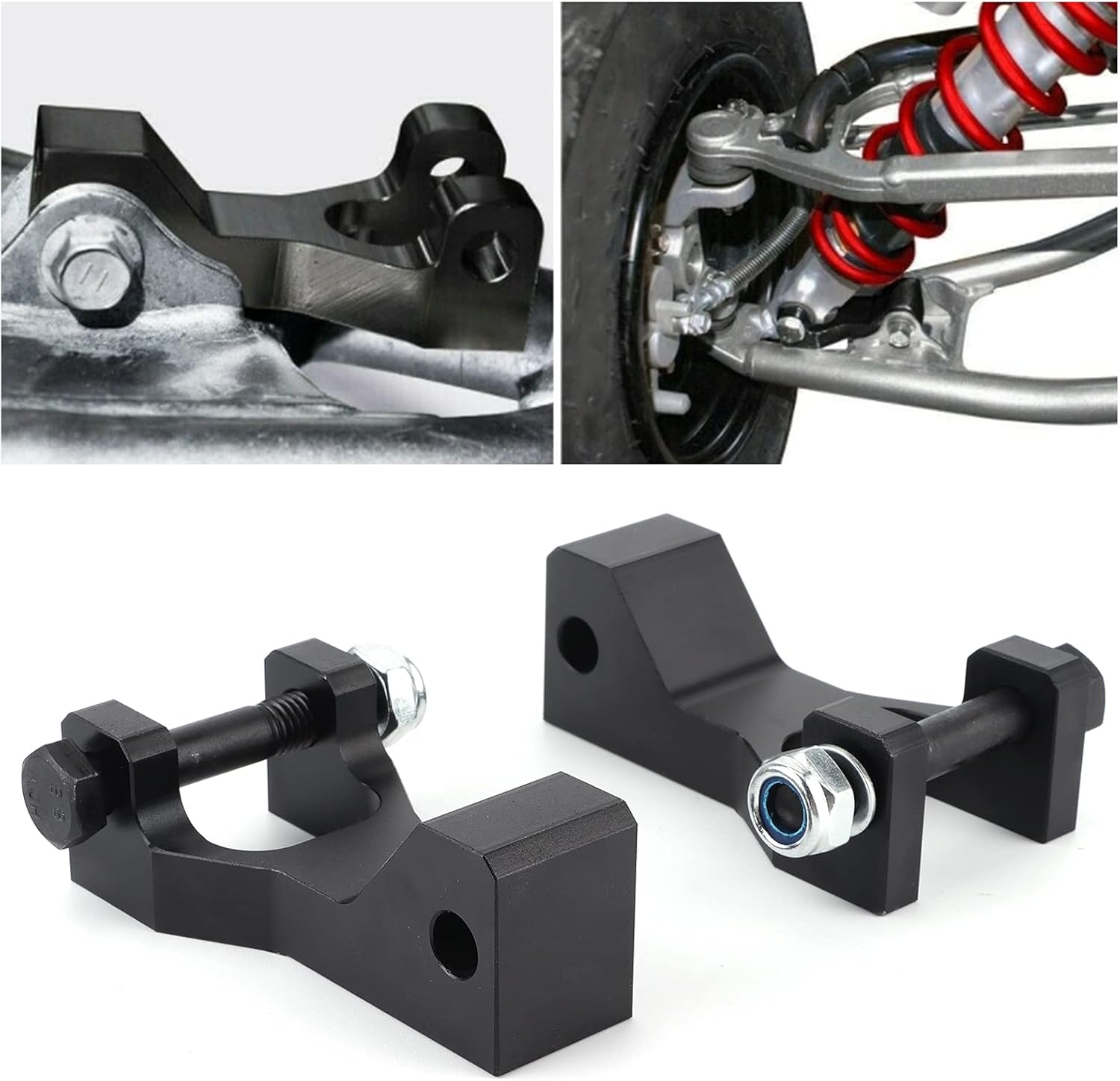 Front Lowering Block, 2pcs 3.5in Metal Front Lowering Kit, for Yamaha Raptor 350 660R 700 ATV, for Blaster YFS200, for Warrior 350 YFM350X 87‑04