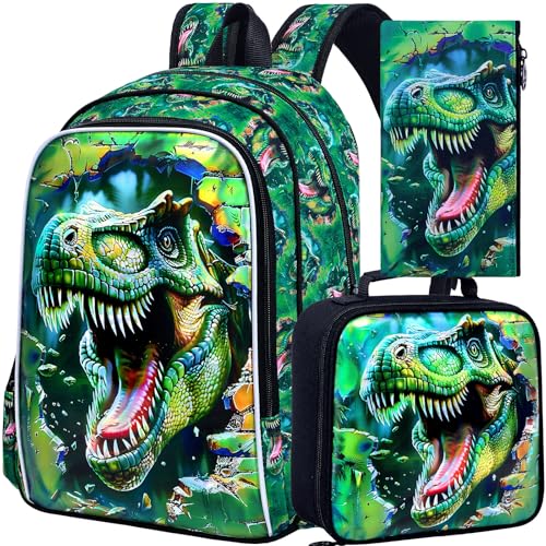 FTJCF Dinosaur Backpack, 16