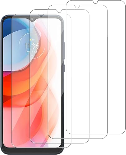 Miniatura 7 de Paquete de 4 protectores de pantalla de vidrio compatibles con Motorola Moto G Play (2024) / XT2413 [dureza 9H], vidrio templado de pantalla HD,