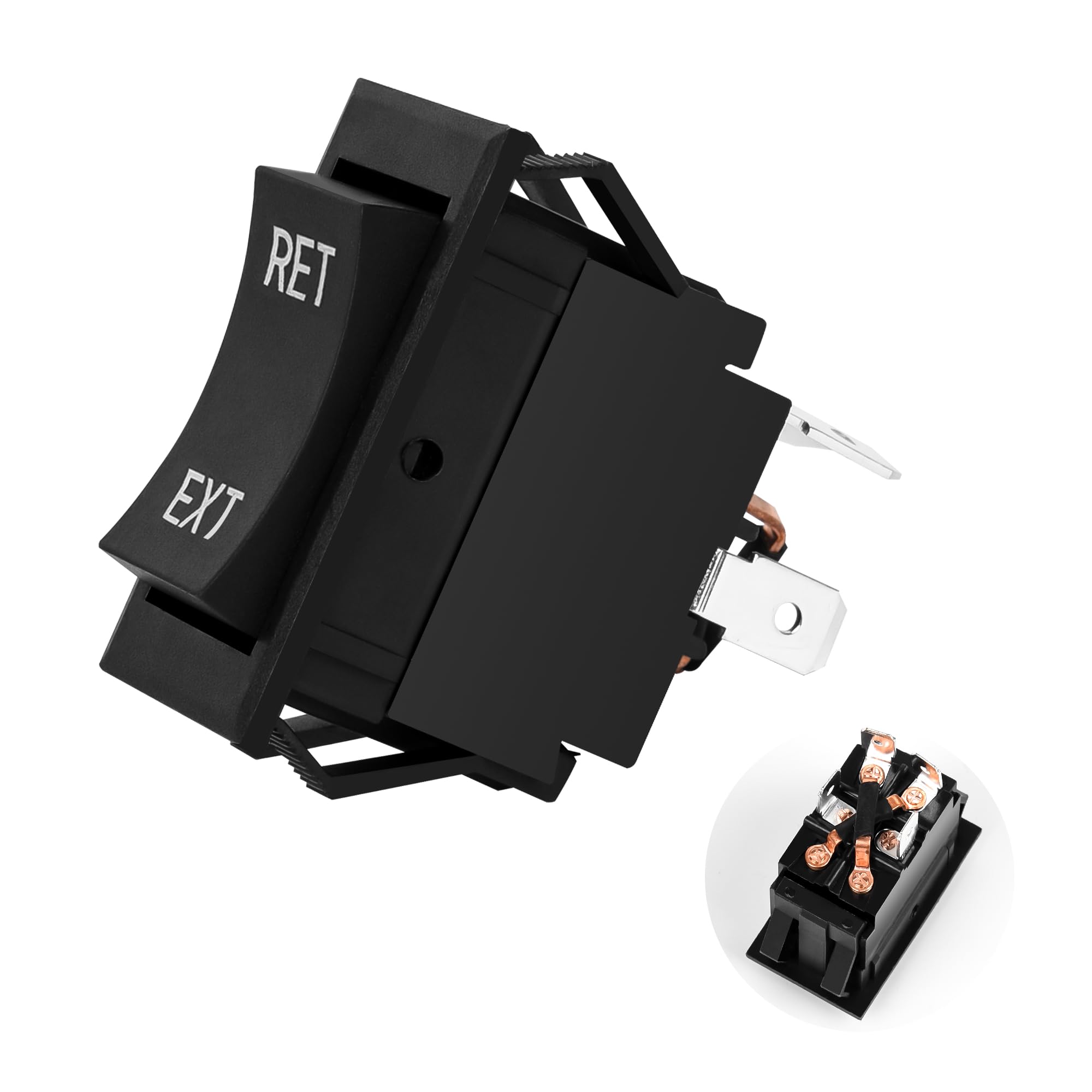 Power Tongue Jack Switch for RV Trailer 87570, 226023, Replacement for LCI Lippert RecPro F2C Atwood Trailers Power Jacks, Heavy Duty Up/Down Leveling