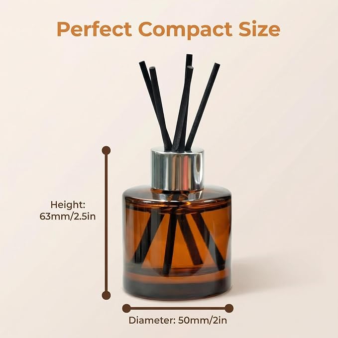 2 Botellas Aspiradoras Ámbar 50ml Fragancia Aromaterapia miniatura 3