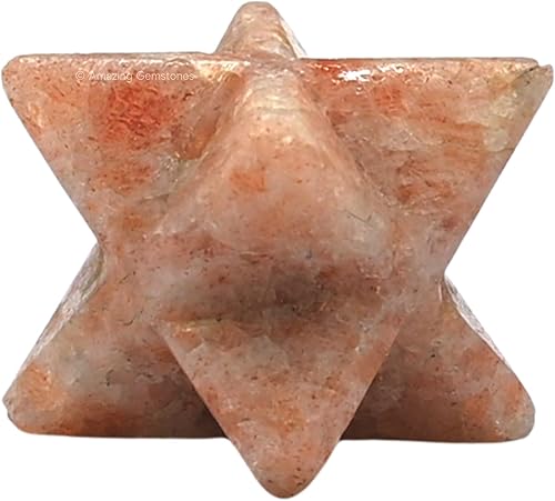 Miniatura 321 de Amazing Gemstone Larvikite Merkaba Crystal – Estrella de Merkaba metafísica de 1 pulgada para meditación – Cristal tetraedro energético y piedras