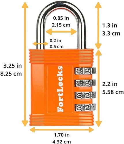 Miniatura 2 de Candado  Cerradura de combinación de 4 dígitos para gimnasio al aire libre y escuela, valla, funda y cobertizo  Juego de reinicio resistente y