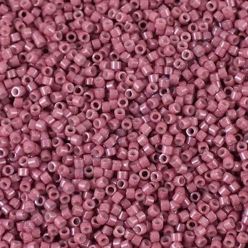 5 g Miyuki DELICA Seed Beads Rocailles, Size 11/0, Matte Transp Teal Ab (# DB1283), Japan, Glass