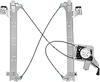 XIMAKA Rear Driver Side Power Window Regulator with Motor (2 Pins) for 2001-2006 Chevy Silverado 1500/3500, GMC Sierra, Cadillac Escalade - 741-578
